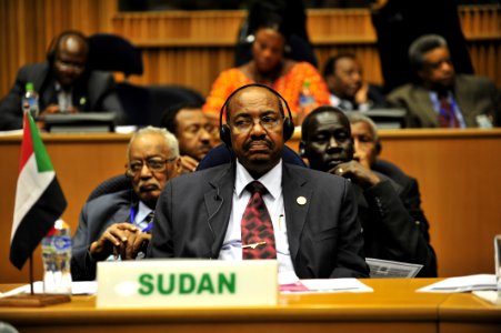 Omar al-Bashir, 12th AU Summit, 090131-N-0506A-347