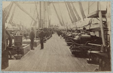 On deck of U.S. Frigate Hartford LCCN2013645542
