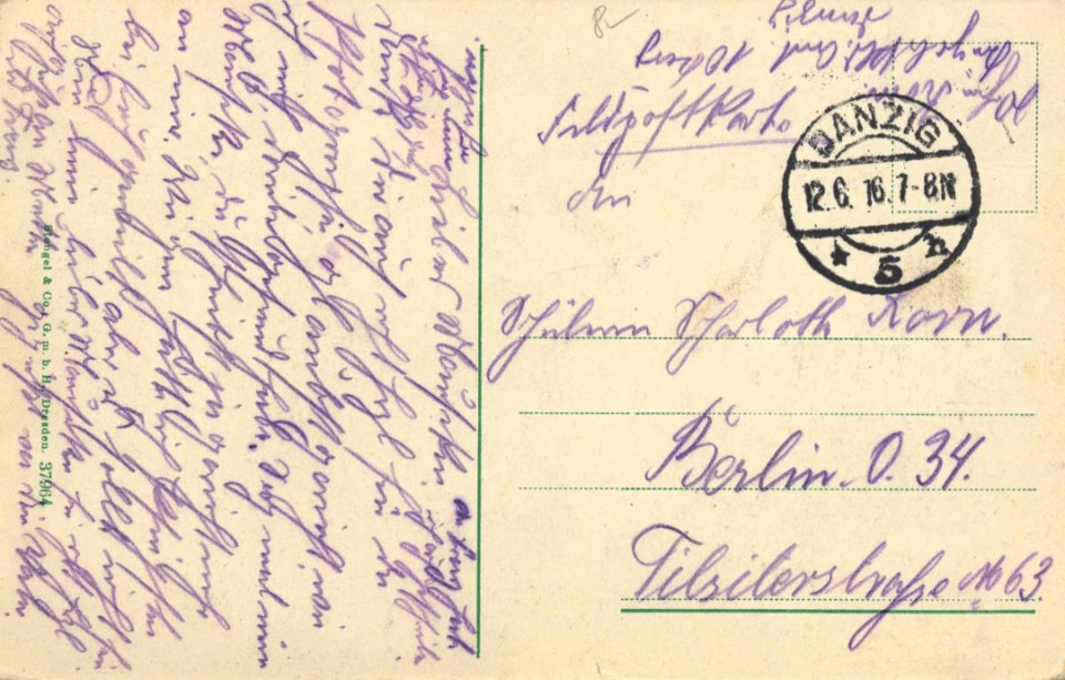 Oliva, Westpreußen - Karlsberg und Waldhäuschen (back) (Zeno Ansichtskarten)