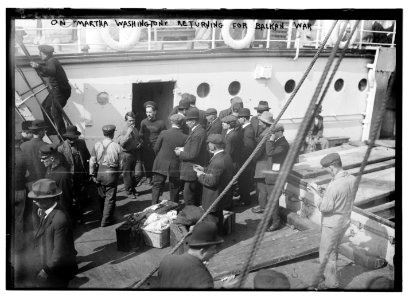 On MARTHA WASHINGTON returning for Balkan War LCCN2014690814