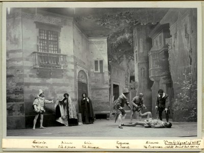 Omöjligast af allt, Dramatiska teatern 1901. Föreställningsbild - SMV - H11 032