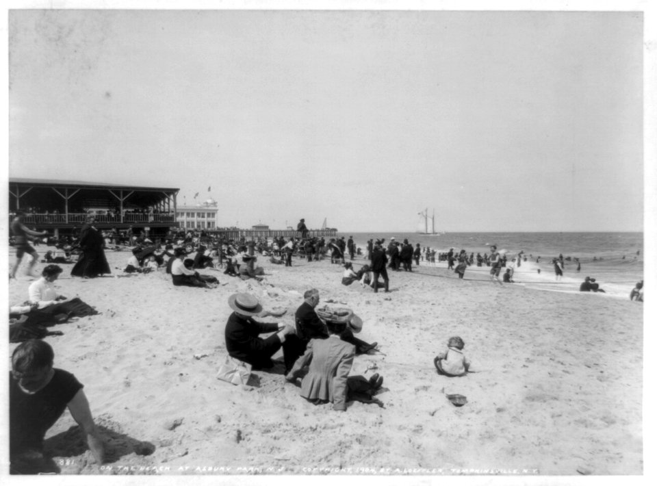 On the beach at Asbury Park, N.J. LCCN91787565