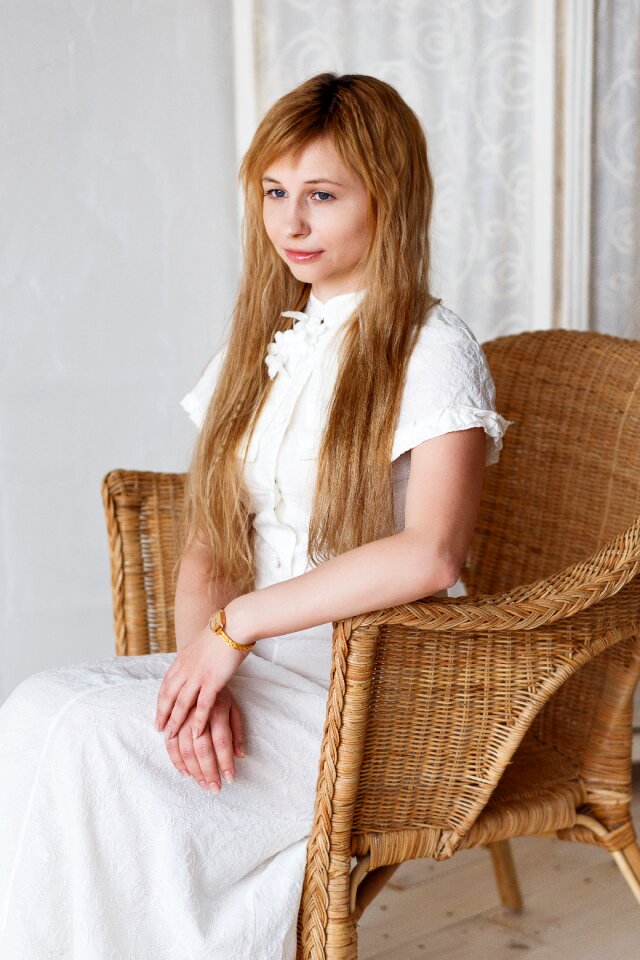 Portrait long hair classic