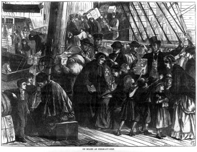 On board an emigrant ship LCCN2002716004