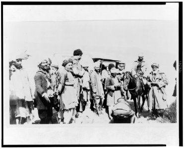 On the road - Sept. 23, 1919 - near Kurds' camp after being fired upon-Col. beeuwkes attending the sick LCCN2002722529