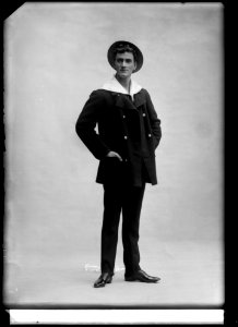 Olof Sandborg in Greven av Monte Christo at Östermalmsteatern 1907 - SMV - GS012