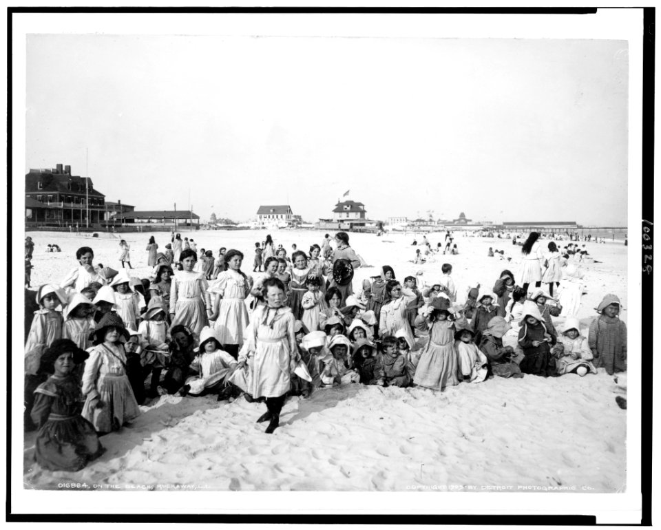 On the beach, Rockaway, L.I. LCCN90711999