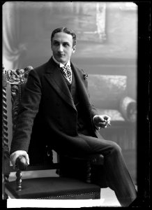 Olof Winnerstrand in En idealisk äkta man, Svenska teatern on tour 1907 - SMV - GV107
