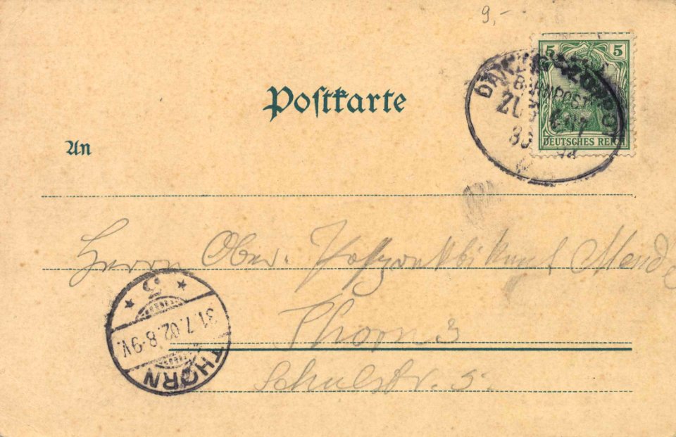 Oliva, Westpreußen - Karlsberg (back) (Zeno Ansichtskarten)