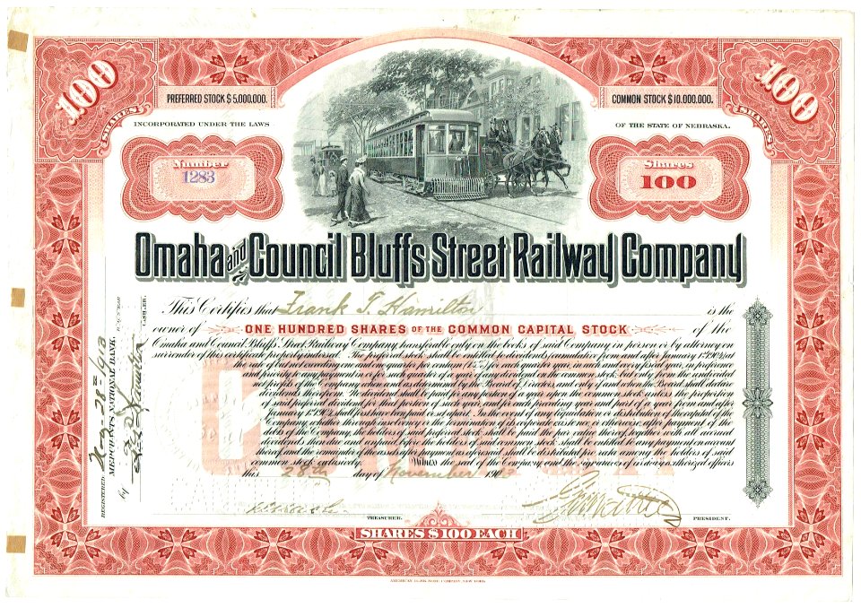 Omaha and Council Bluffs Street Railway 1913