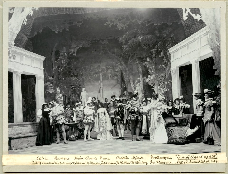 Omöjligast af allt, Dramatiska teatern 1901. Föreställningsbild - SMV - H11 033