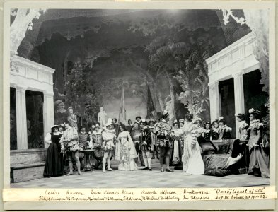 Omöjligast af allt, Dramatiska teatern 1901. Föreställningsbild - SMV - H11 033