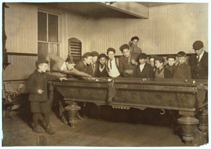 One way to control the street boys. A common scene in the Bancroft-Foote Boys Club, New Haven, Conn. LOC nclc.05415