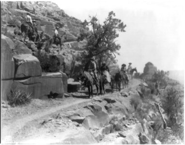 On Bright Angel Trail, Grand Canyon, Ariz. LCCN2016649444 photo