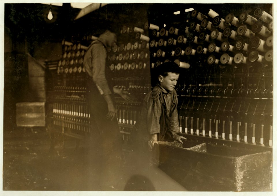 One of the doffers in Cawtaba Cotton Mill, Newton, N.C. LOC nclc.01539