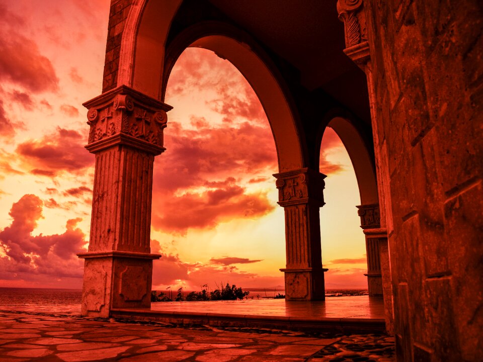 Sunset religion light