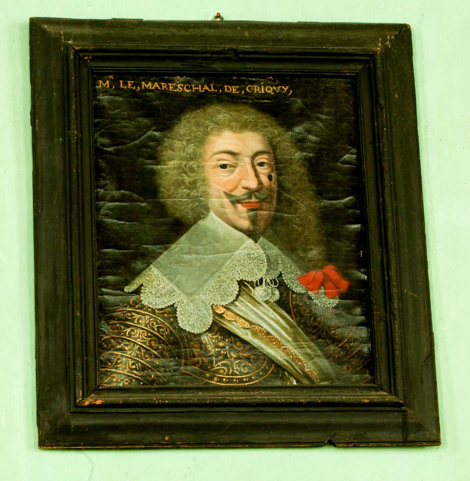 Oljemålning på duk, porträtt av Francois de Bonne Crequi, från 1650 - Skoklosters slott - 92378