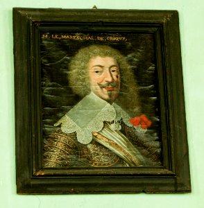 Oljemålning på duk, porträtt av Francois de Bonne Crequi, från 1650 - Skoklosters slott - 92378