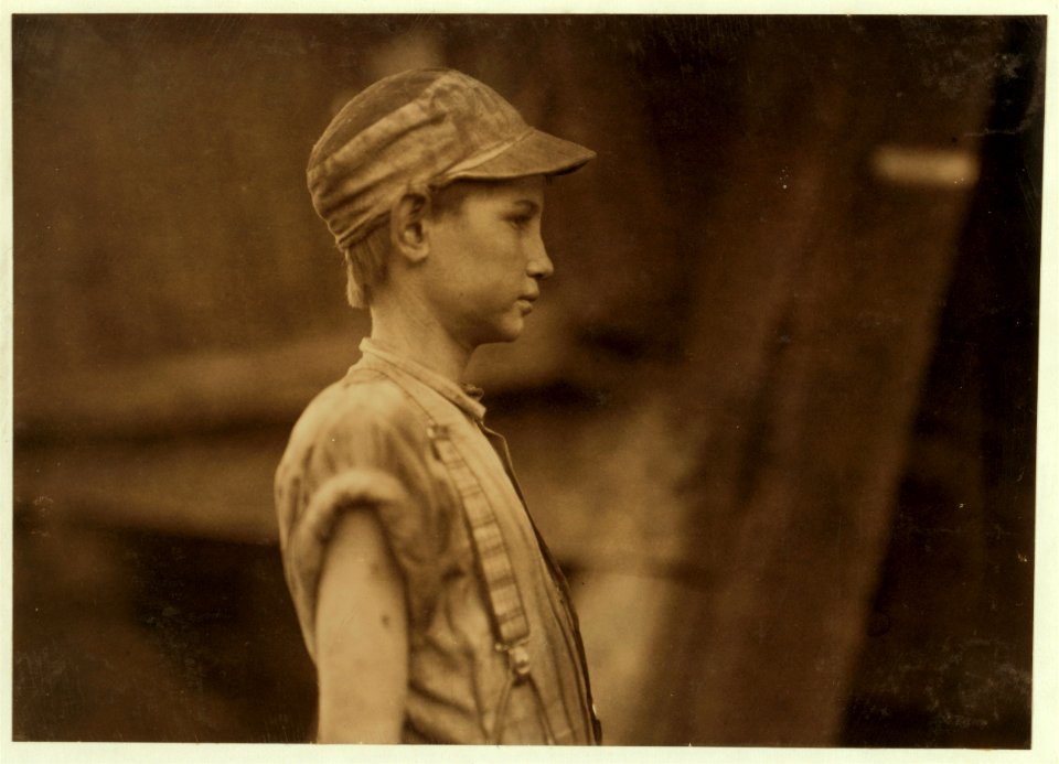 One of the young doffers in Avondale Mills. LOC nclc.01954