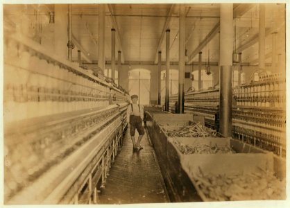 One of the youngsters working in Lancaster Cotton Mills. S.C. LOC nclc.05380
