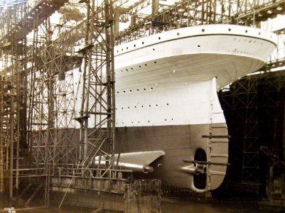 Olympic in Belfast before Launch