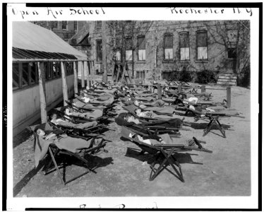 Open Air School-Rochester N.Y.-Rest period LCCN98504837 photo