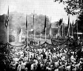 Onthulling gedenkteken Gunther von Bultzingslowen
