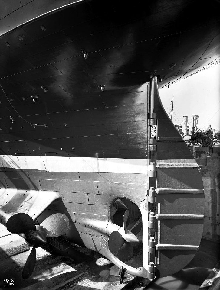Olympic stern and rudder
