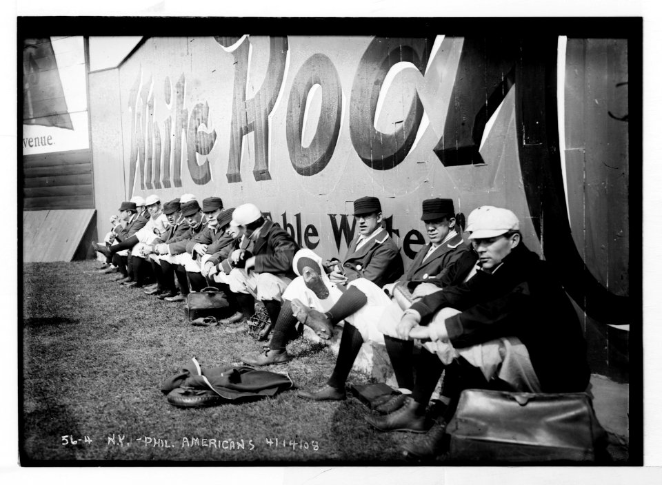 Opening Day at Hilltop Park, NY; NY Highlanders (AL) & Phila. Athletics pre-game (baseball) LCCN2014680273