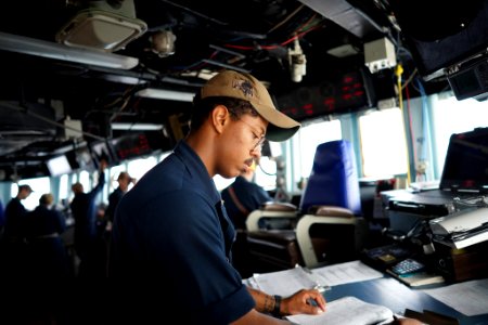 Onboard the Arleigh Burke-class guided missile destroyer USS Porter (DDG 78 - Sea Breeze 2020)