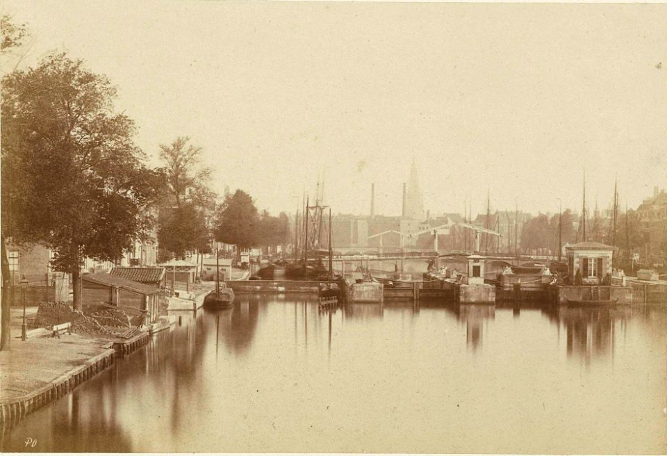 Oosterhuis Sluizen in de Amstel 1860
