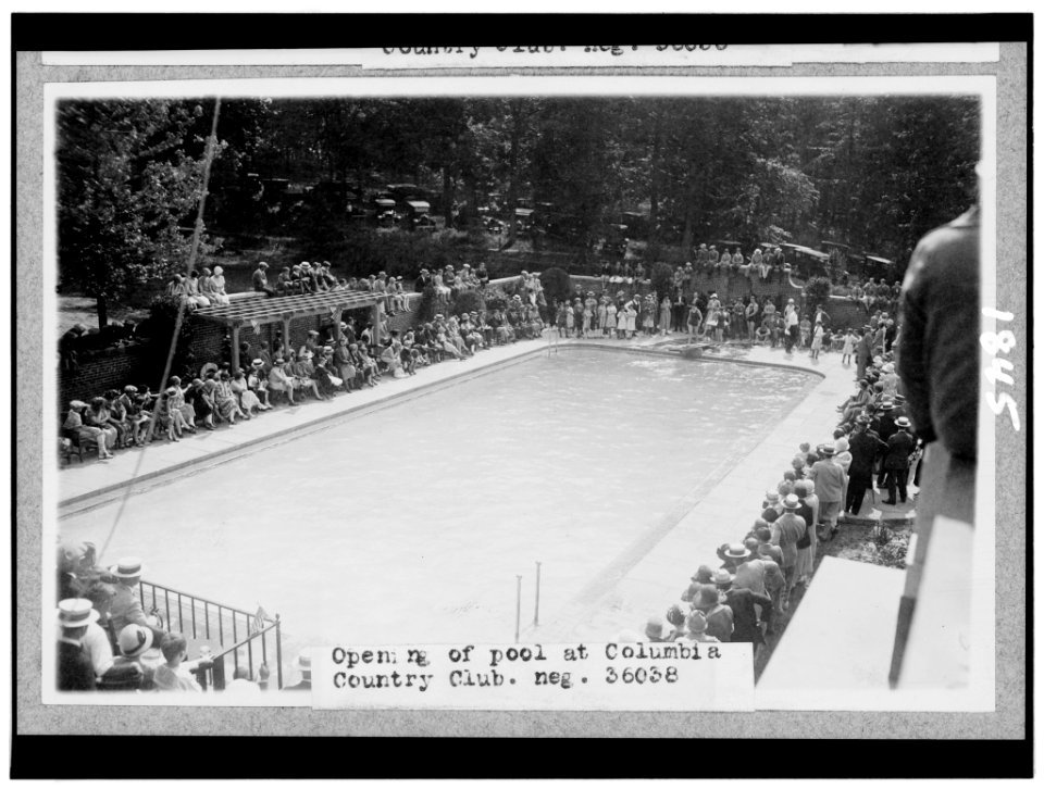 Opening of pool at Columbia Country Club LCCN92522555
