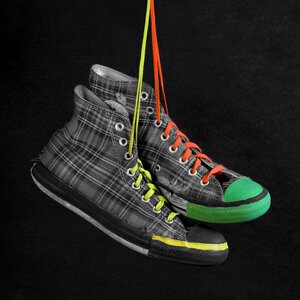 Tartan sneakers chuck's photo