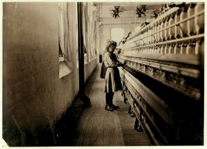 One of the little spinners working in Lancaster Cotton Mills, S.C. Many others as small. LOC cph.3a49703