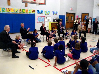 On Friday, May 14th, HHS Secretary Kathleen Sebelius visited Templeton Elementary School in Bloomington, IN