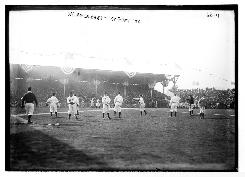 Opening Day at Hilltop Park; NY Highlanders (AL) shown (baseball) LCCN2014680314