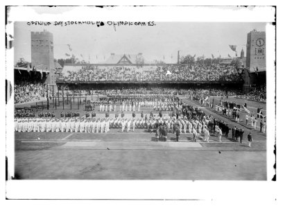 Opening Day, Stockholm Olympic Games LCCN2014691564