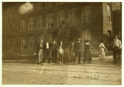 One of the young workers in Schoolfield Mills, Danville, Va. The proportion of youngsters to the large number of employees is not large. LOC nclc.02160