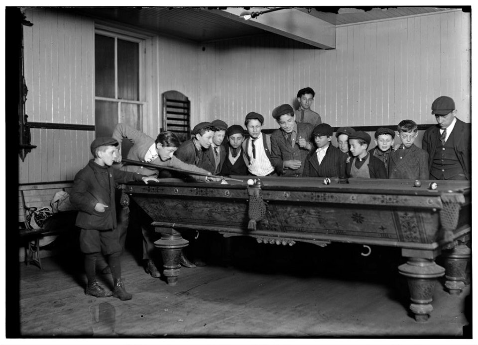 One way to control the street boys. A common scene in the Bancroft-Foote Boys Club, New Haven, Conn. LOC nclc.05415
