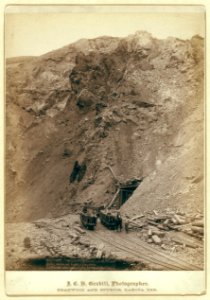 Open cut in the great Homestake mine, at Lead City, Dak. LCCN99613955 photo
