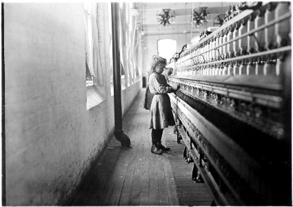 One of the little spinners working in Lancaster Cotton Mills. Many others as small. Lancaster, S.C. - NARA - 523122 photo