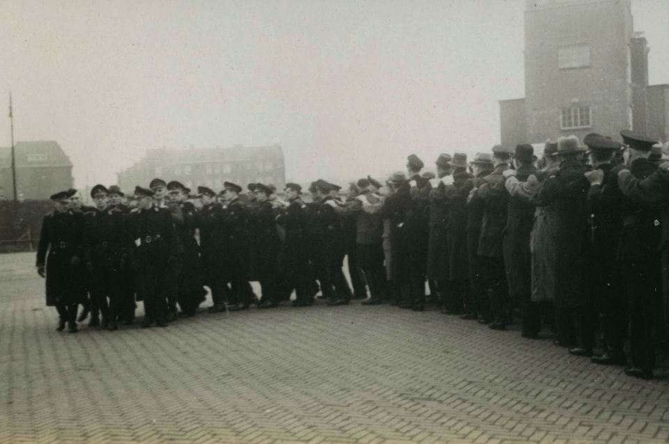 Opleiding Landwacht - Fotodienst der NSB - NIOD - 156115
