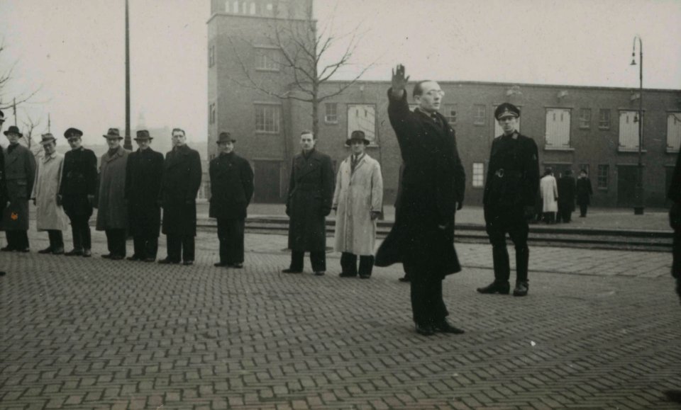 Opleiding Landwacht - Fotodienst der NSB - NIOD - 156127