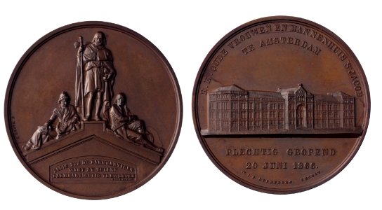 Opening R.K. Oude vrouwen- en mannenhuis St. Jacob op 20 juni 1866, objectnr PA 1810