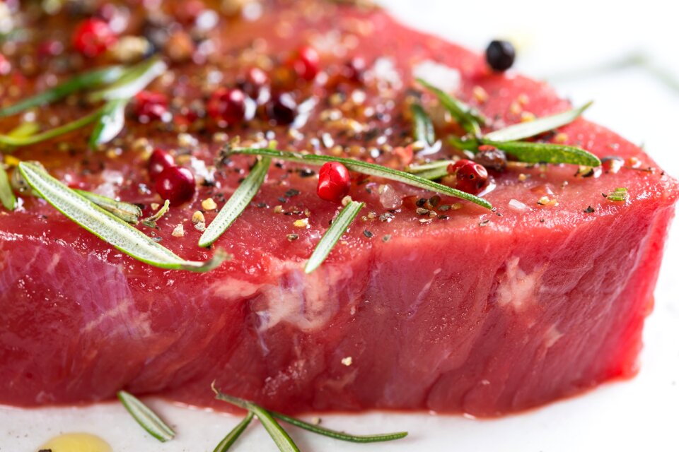 Marinated steak fresh