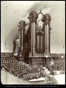 Organ in Tabernacle, Salt Lake City, C.R. Savage Photo. photo