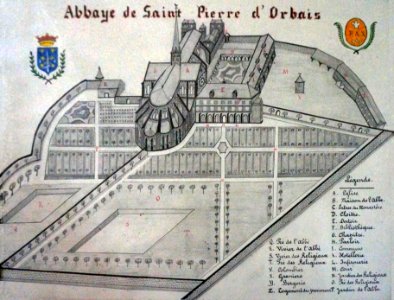 Orbais abbaye st-Pierre plan