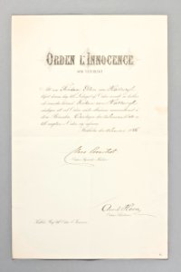 Orden L´Innocence - Hallwylska museet - 85930