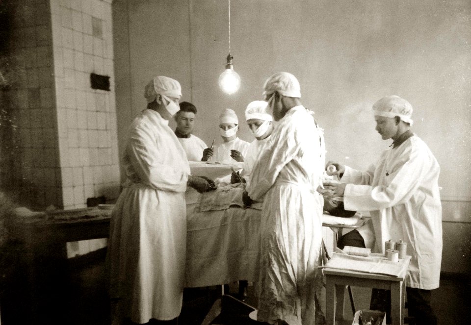 Operation at the American Red Cross Hospital, Archangel, Russia, 1918-1920 (17721330143)