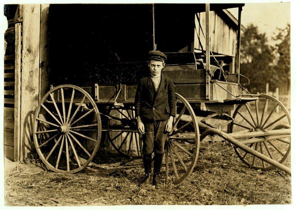 Orley Shrouce, 8 Ozark Mill. 10 years old. Said he worked a year, but when new law came in a while ago the mill people turned him off,-too young. 'Then they came again and hired me back.' LOC nclc.01370